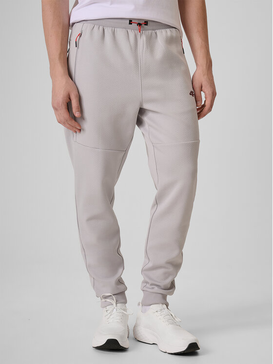 4F 4F Spodnie dresowe MONOCHROME MOVEMENT Szary jasny Regular Fit
