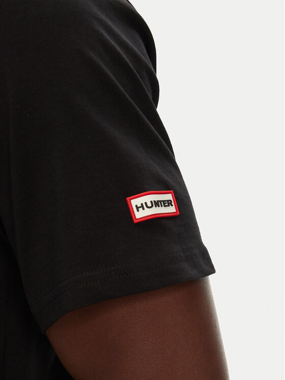 Hunter Hunter T-Shirt Duart Graphic HARM0033251 Czarny Regular Fit