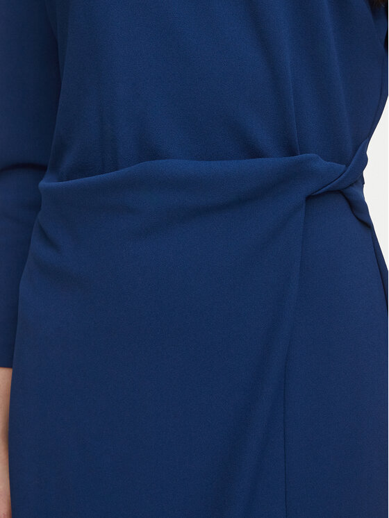 Calvin Klein Calvin Klein Коктейлна рокля LV044H004G Тъмносин Slim Fit