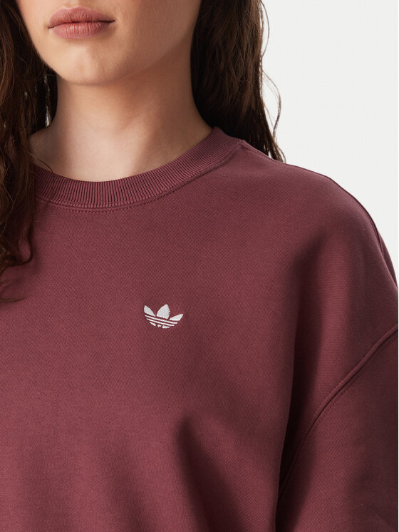 adidas adidas Jopa Essentials Crew Long Fleece Sweatshirt KT2279 Rjava Regular Fit