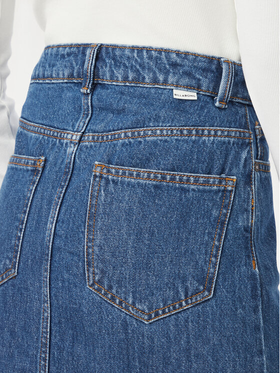 Billabong Billabong Джинсова спідниця Day Off Denim EBJDK03000 Cиній Regular Fit