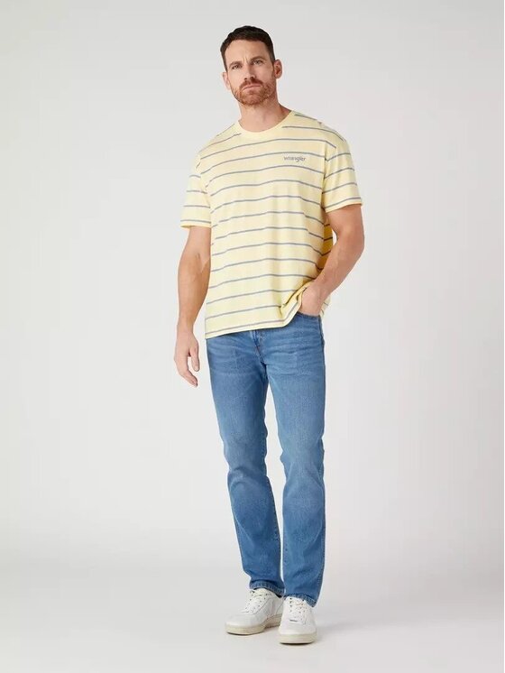 Wrangler Wrangler Jeansy Larston Vito Niebieski Slim Fit