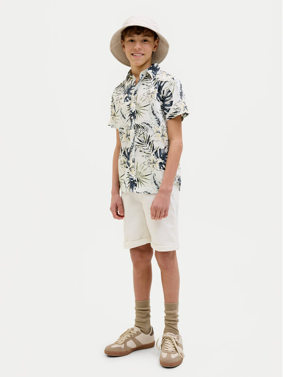 Jack & Jones Junior Jack & Jones Junior Koszula Hawaii 12269273 Écru Regular Fit