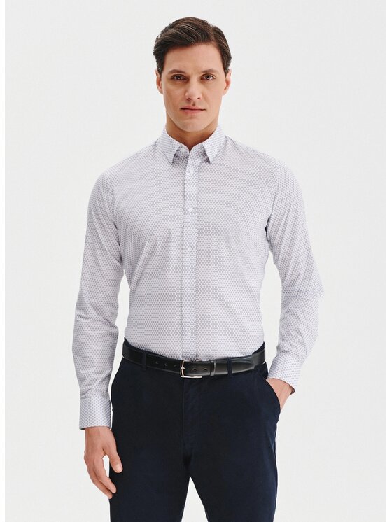 Pako Lorente Pako Lorente Koszula P25SF-1X-026 Biały Slim Fit