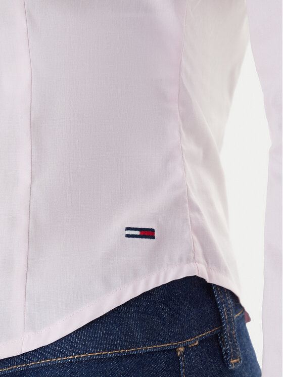 Tommy Jeans Tommy Jeans Košeľa Baby DW0DW22604 Ružová Slim Fit