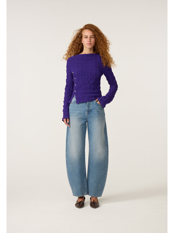 Fabienne Chapot Fabienne Chapot Bluzka 6852-1857-98 Fioletowy Regular Fit