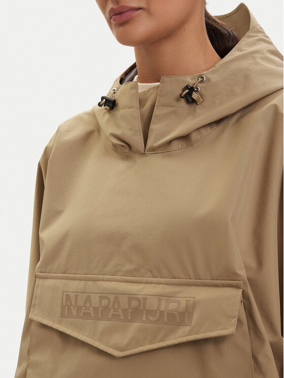 Napapijri Napapijri Neperšlampanti striukė A-Raincape L NP0A4H4DN2D1 Smėlio Oversize