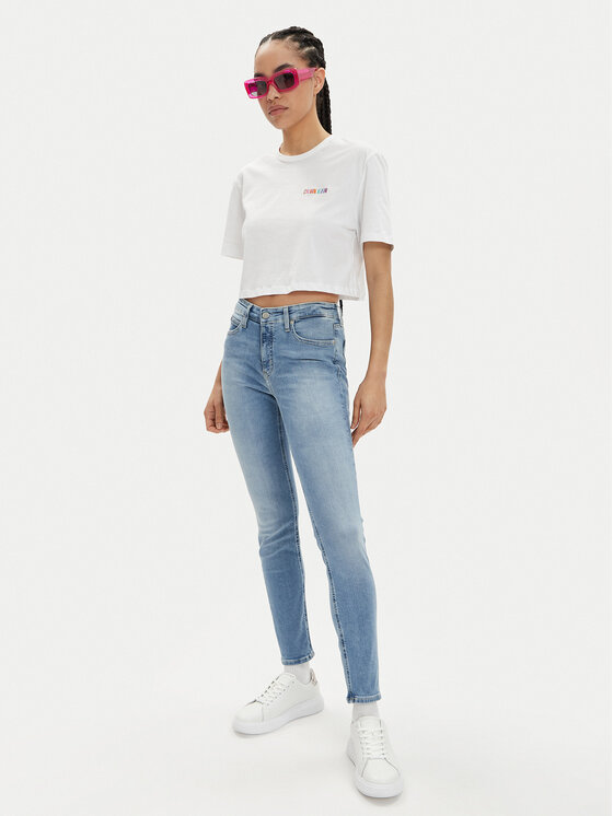 Calvin Klein Jeans Calvin Klein Jeans Jeans hlače J20J221580 Modra Skinny Fit