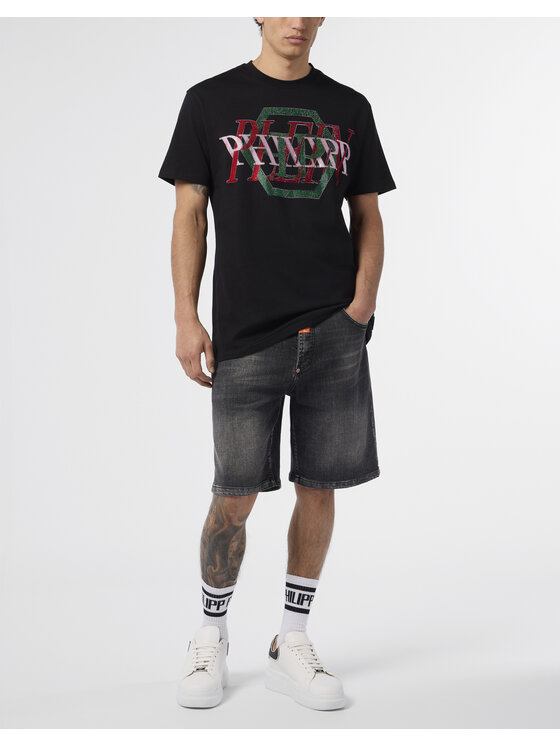 PHILIPP PLEIN PHILIPP PLEIN T-Shirt 29029 Czarny Regular Fit