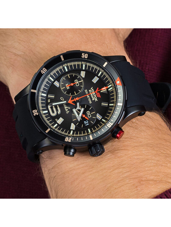 Vostok Europe Vostok Europe Zegarek 6S21-510C582S Czarny
