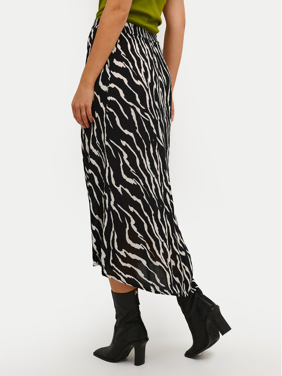 Kaffe Kaffe Midi szoknya Amber 10508267 Fekete Regular Fit