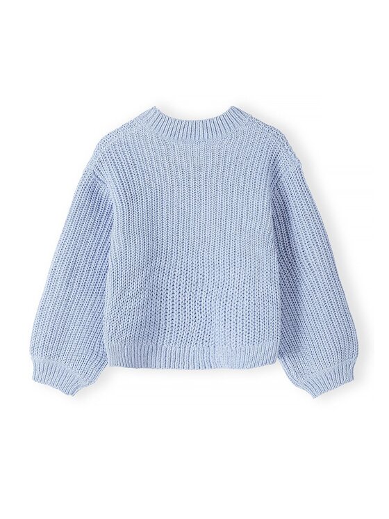 minoti minoti Sweter 32KNIT166 Niebieski jasny Oversize