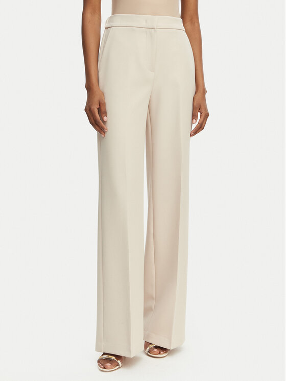 Maryley Maryley Текстилни панталони 26EB598/43LA Бежов Regular Fit