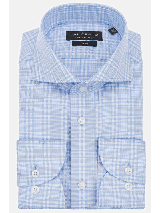 Lancerto Lancerto Koszula Ramona 2 KO073120000024 Błękitny Slim Fit