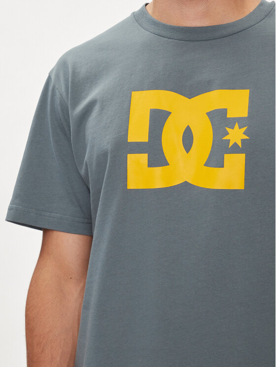 DC DC T-krekls Dc Star Hss ADYZT05373 Pelēks Regular Fit
