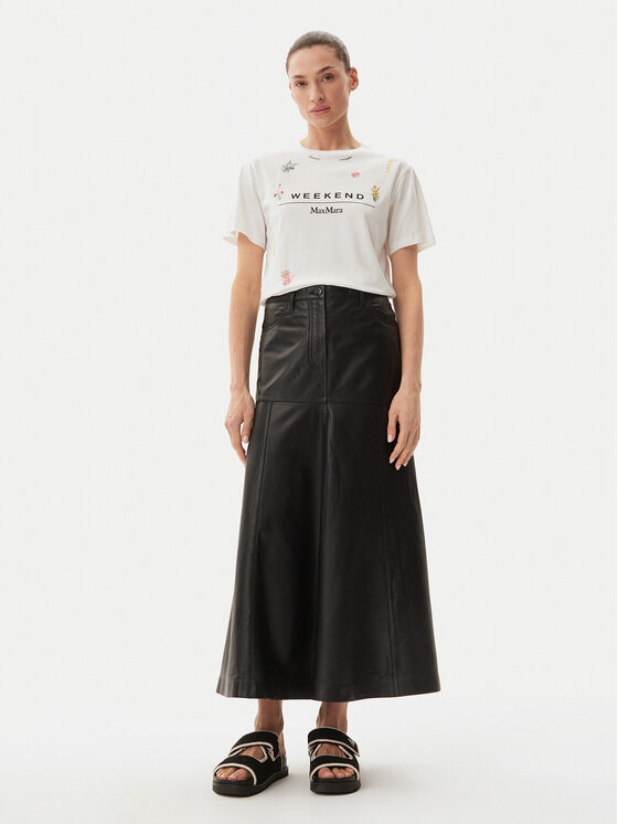 Max Mara Max Mara T-Shirt 2515971042650 Biały Regular Fit