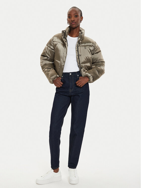 Calvin Klein Jeans Calvin Klein Jeans Зимно яке J20J224124 Сив Relaxed Fit