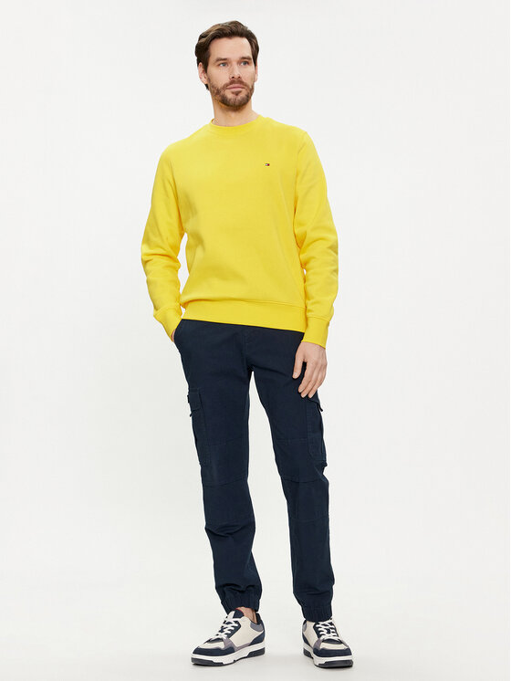 Tommy Hilfiger Tommy Hilfiger Μπλούζα Flag Logo MW0MW32735 Κίτρινο Regular Fit