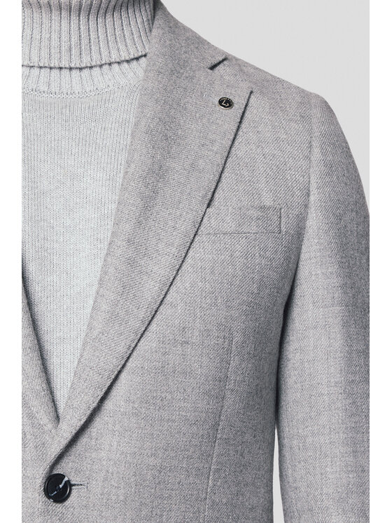 Lancerto Lancerto Marynarka Hesperia MA073224000004 Szary Slim Fit