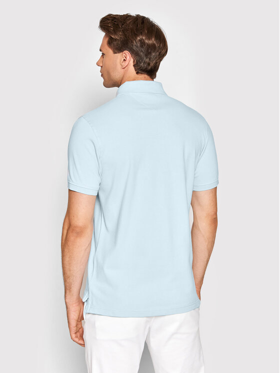 Tommy Hilfiger Tommy Hilfiger Tricou polo MW0MW17771 Albastru celest Slim Fit