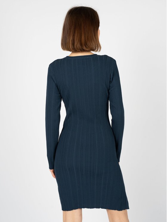 Silvian Heach Silvian Heach Každodenní šaty GPP23253VE Tmavomodrá Slim Fit