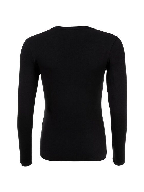 Emporio Armani Emporio Armani S dlouhým rukávem 26296 Černá Slim Fit