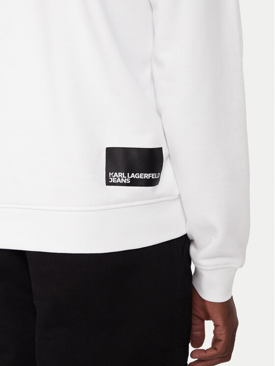 Karl Lagerfeld Jeans Karl Lagerfeld Jeans Світшот A1M20001 Білий Regular Fit