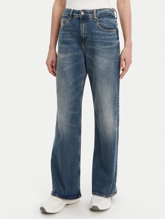 Tommy Jeans Džínsy Mia DW0DW21280 Tmavomodrá Straight Fit