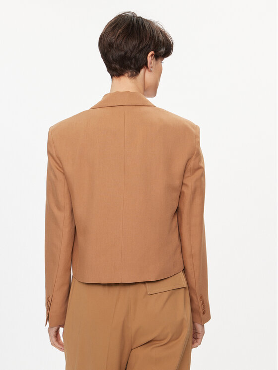 Weekend Max Mara Weekend Max Mara Marynarka Cantico 2415041062 Brązowy Regular Fit