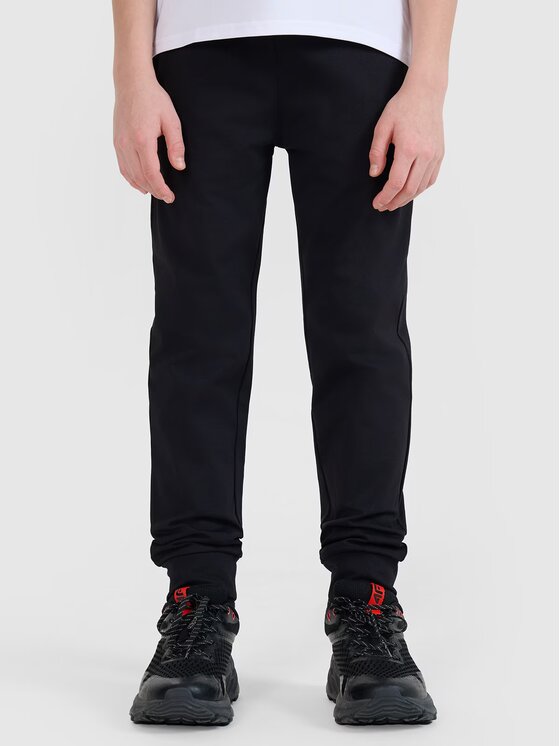 4F 4F Spodnie dresowe 4FJWSS25TFTRM0877-20S Czarny Regular Fit