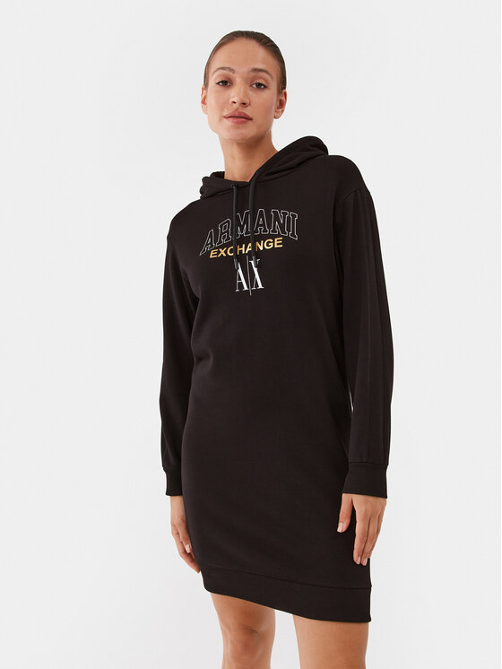 Armani Exchange Armani Exchange Každodenné šaty 6RYA78 YJEBZ 1200 Čierna Regular Fit
