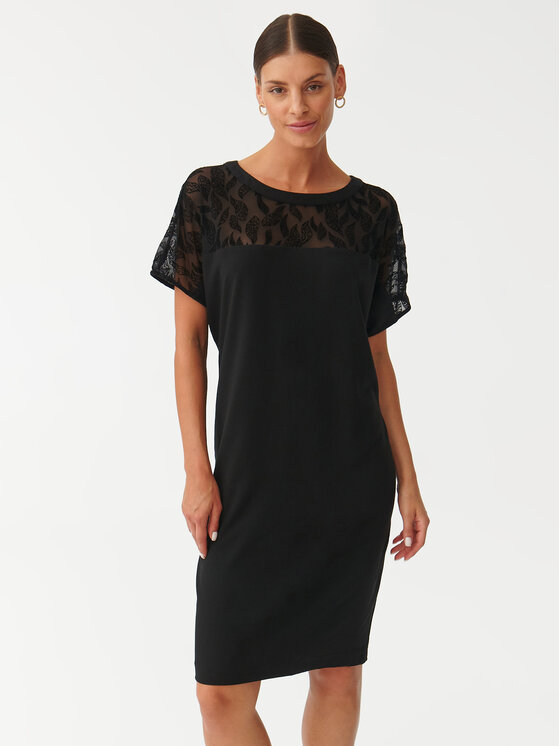 Tatuum Každodenné šaty Owera T2322.201 Čierna Relaxed Fit