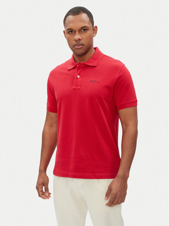 Pepe Jeans Pepe Jeans Tricou polo Essential PM542298 Roșu Regular Fit
