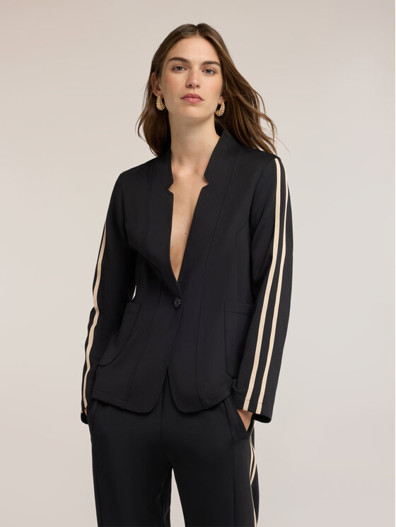 Motivi Motivi Marynarka R079Q001243N033 Czarny Regular Fit