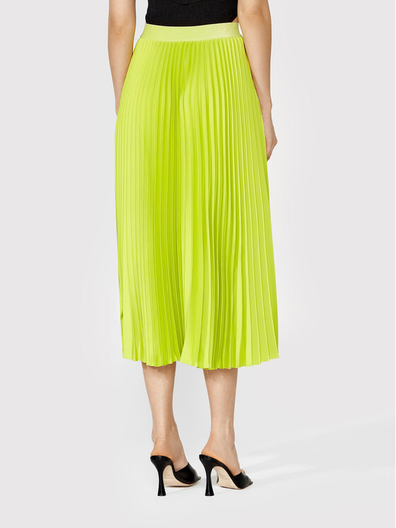 Simple Simple Спідниця в складку SDD005 Зелений Regular Fit