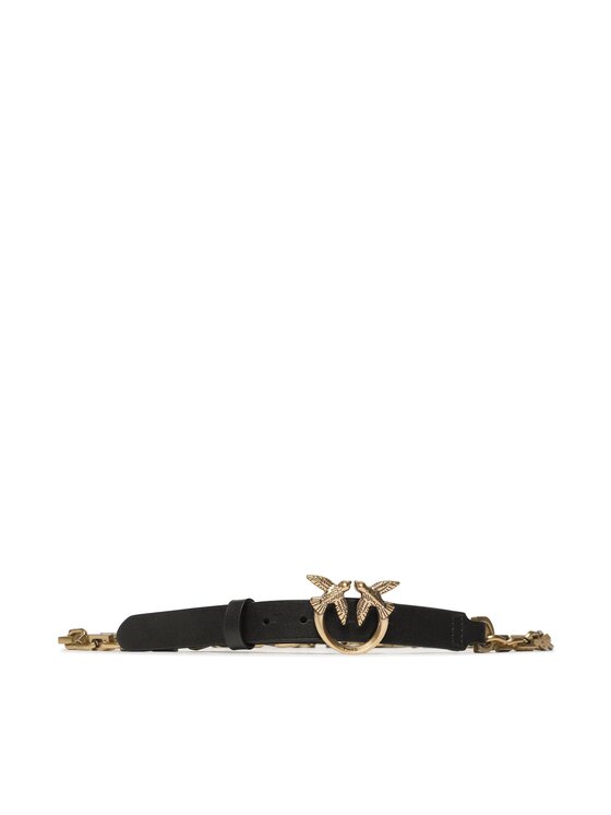 PINKO Pinko Dámsky opasok Love Day Chain H2 Belt PE 23 PLT01 100133 A0F1 Čierna