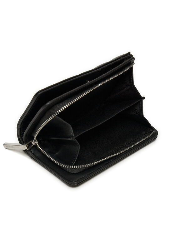 Calvin Klein Calvin Klein Portofel Mare de Damă Line Quilt Medium Bifold K60K612828 Negru