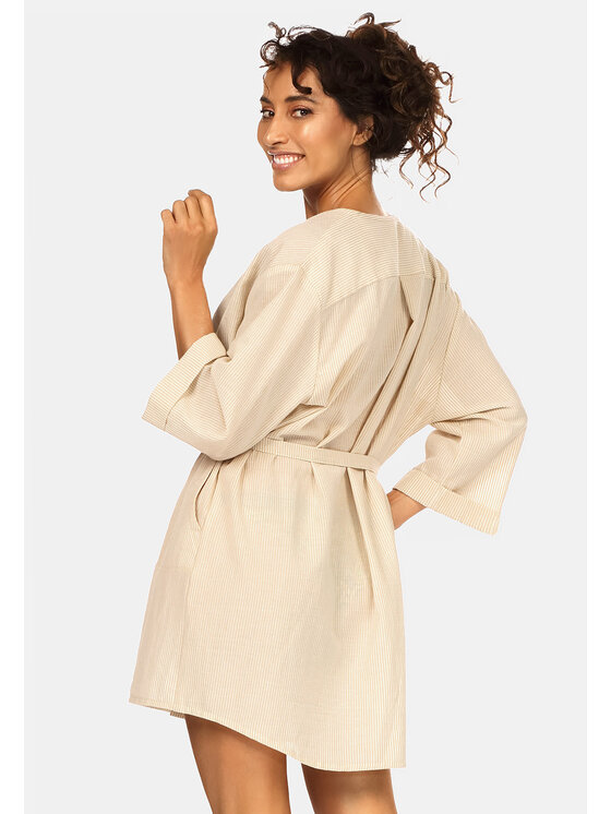 Feba Feba Accappatoio F221 Beige Regular Fit