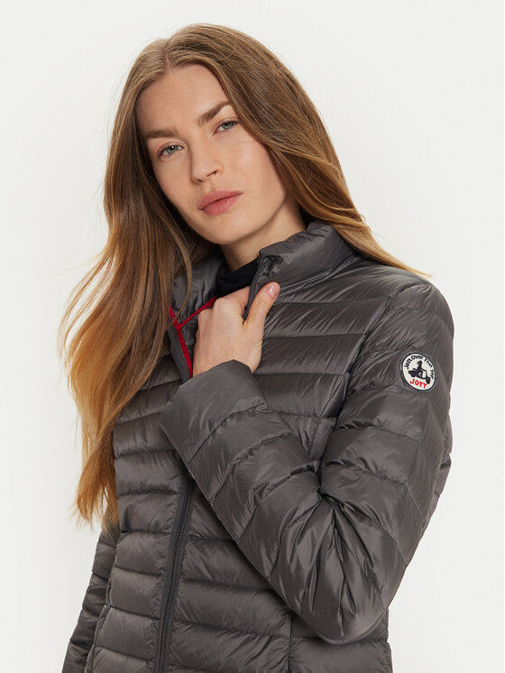 Jott Jott Pūkinė striukė Cha P000WDOW02 Pilka Slim Fit