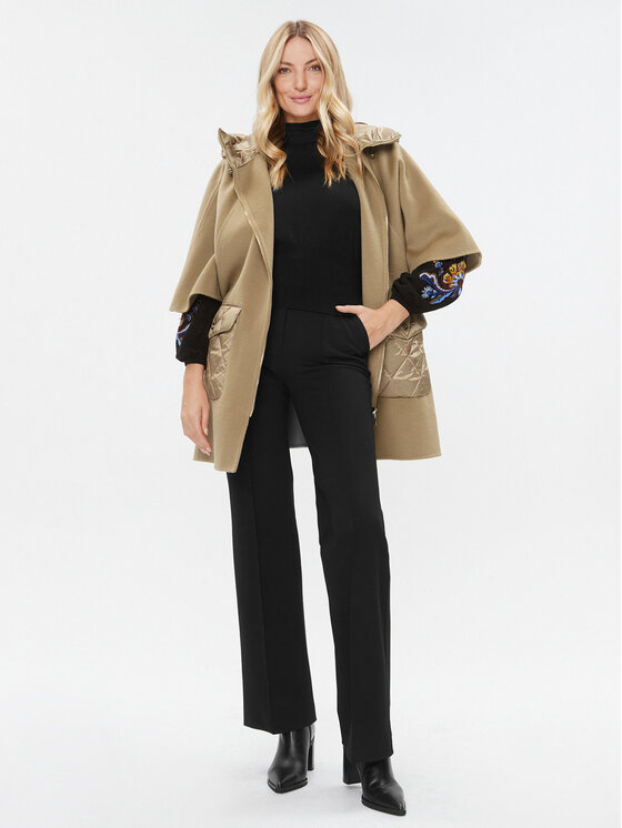 Luisa Spagnoli Luisa Spagnoli Kevad-sügis mantel Sfida 540306 Pruun Regular Fit