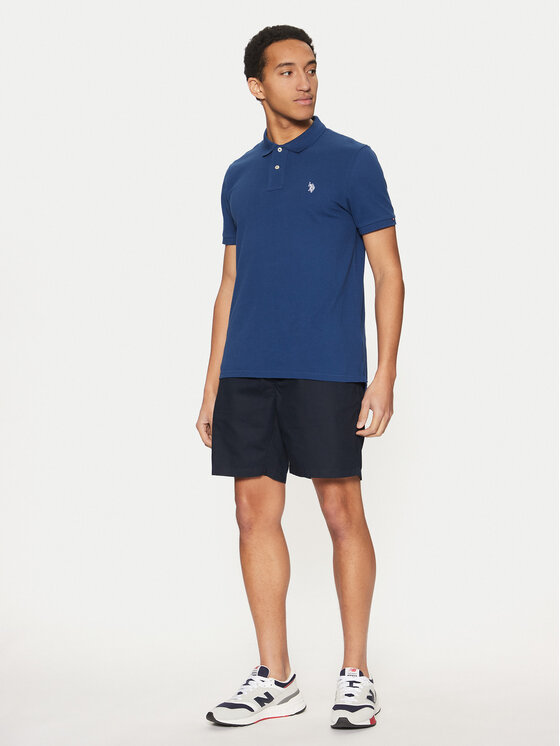 U.S. Polo Assn. U.S. Polo Assn. Bavlnené šortky MUP3552 Tmavomodrá Regular Fit