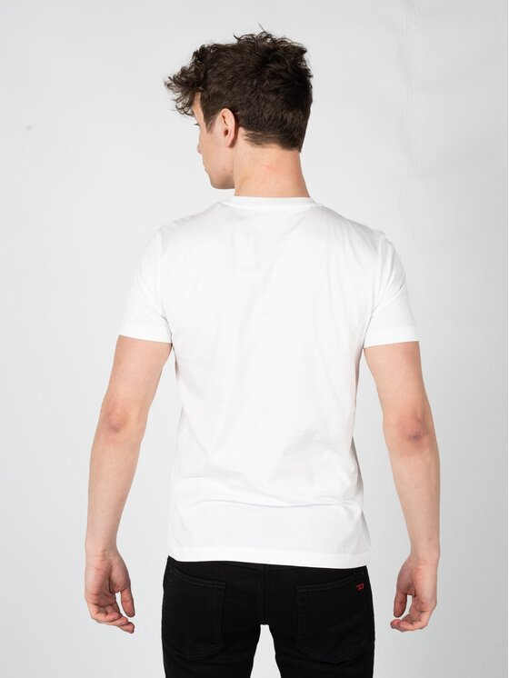 Diesel Diesel T-Shirt A03848-0GRAI-100 Λευκό Regular Fit