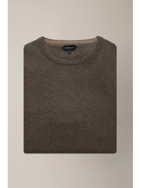Lancerto Lancerto Sweter Simen SW073225000030 Brązowy Regular Fit