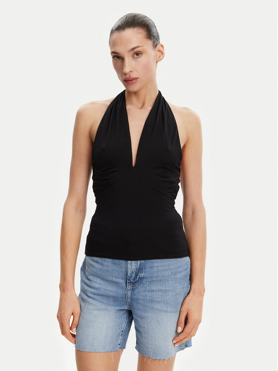 Guess Guess Top W5GP16 KACM2 Negru Slim Fit