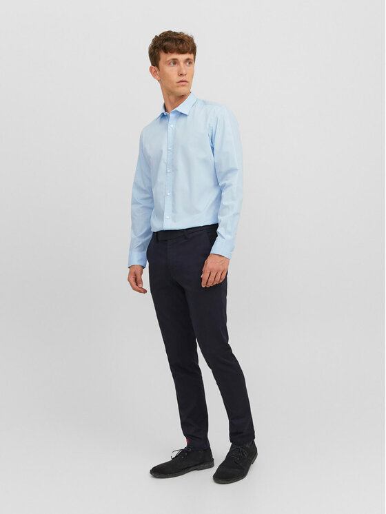 Jack & Jones Jack & Jones Koszula 12187222 Błękitny Slim Fit