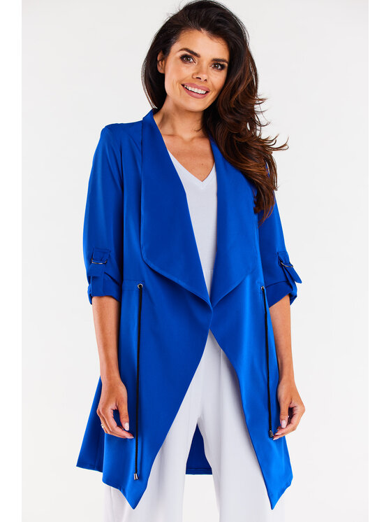 Awama Awama Marynarka A593 Niebieski Basic Fit