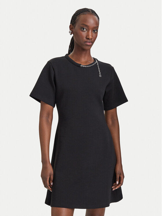HUGO HUGO Ежедневна рокля Neriet 50568544 Черен Slim Fit