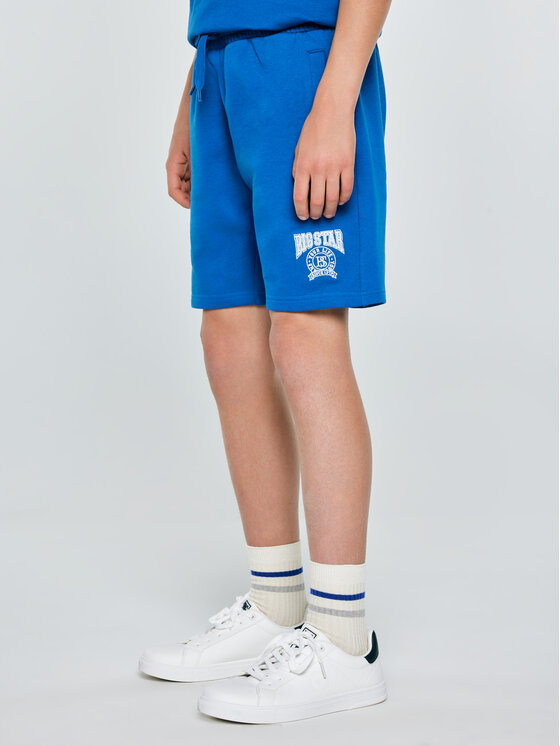 BIG STAR BIG STAR Szorty materiałowe BARON Niebieski Basic Fit