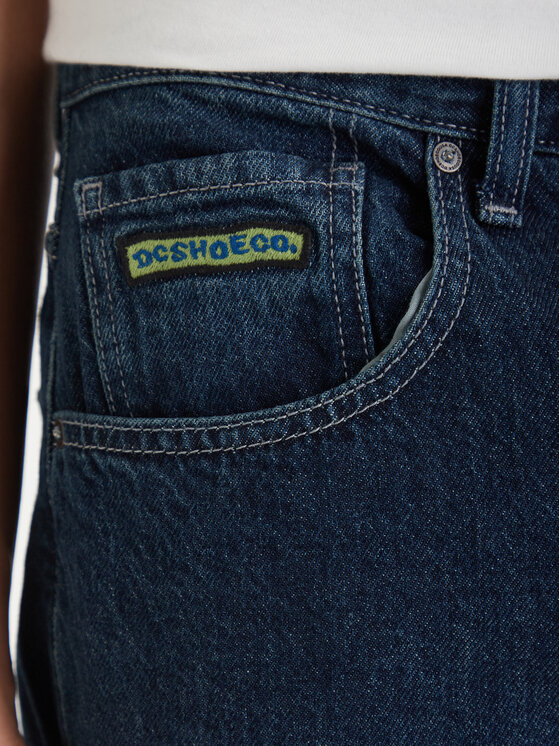 DC Shoes DC Shoes Jeans kratke hlače Worker EDYDP03433 Mornarsko modra Baggy Fit