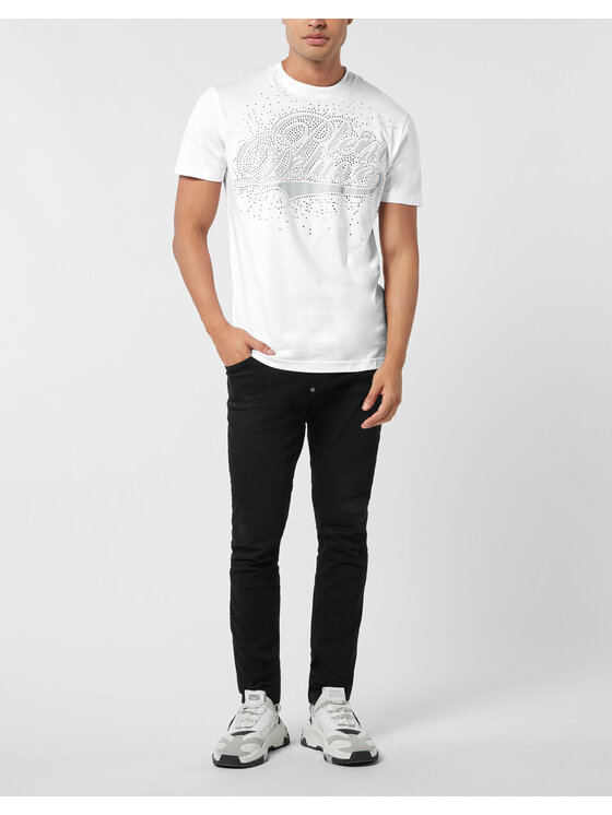 PHILIPP PLEIN PHILIPP PLEIN T-Shirt 26161 Biały Regular Fit